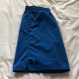 Under Armor Blue sport shorts.